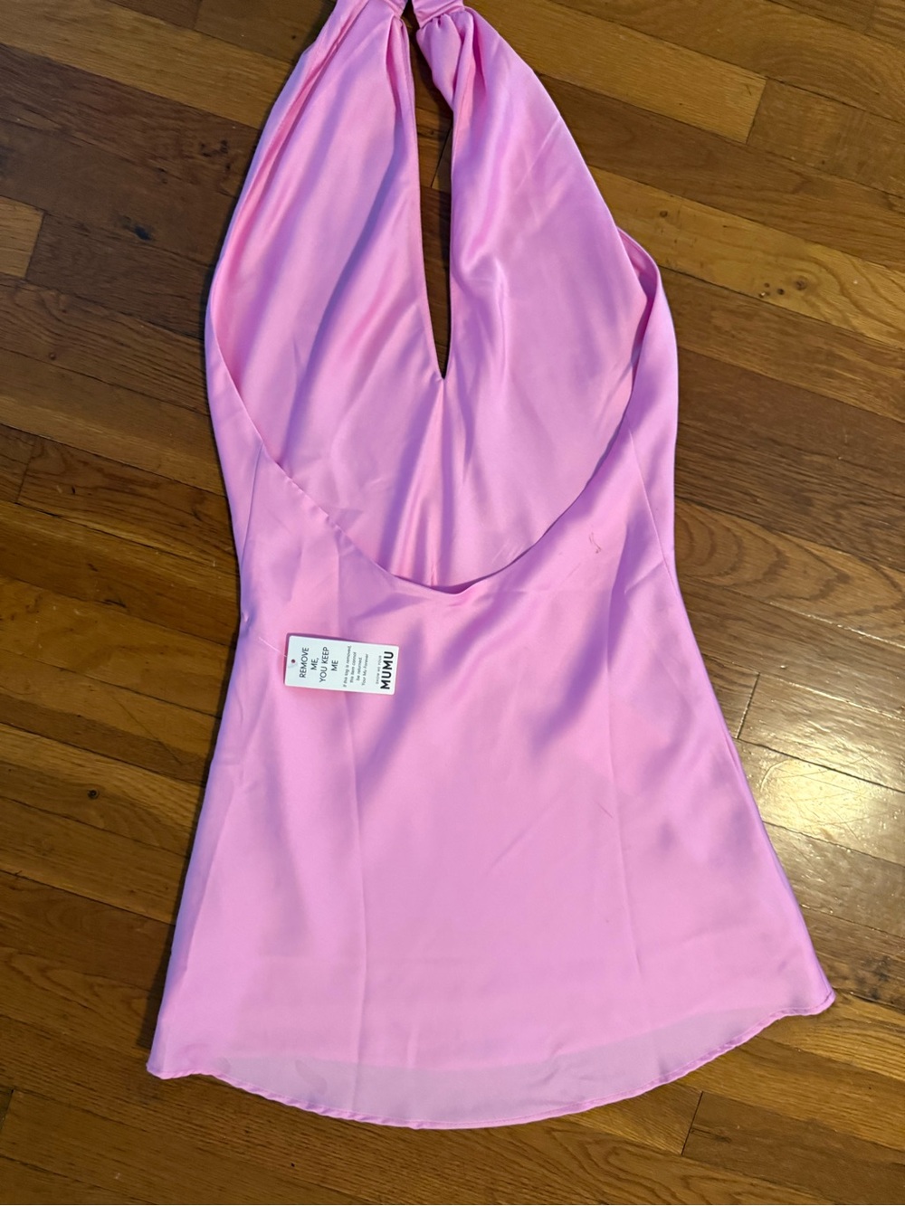 Show Me Your MuMu Jasmine Halter Mini Dress - Pink - Picture 3 of 7